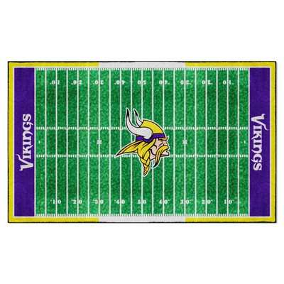 Fan Mats  LLC Minnesota Vikings 6x10 Rug Green