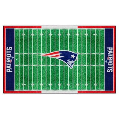 Fan Mats  LLC New England Patriots 6x10 Rug Green