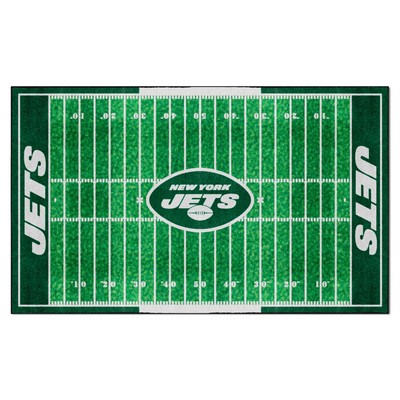 Fan Mats  LLC New York Jets 6x10 Rug Green