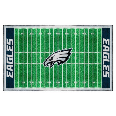 Fan Mats  LLC Philadelphia Eagles 6x10 Rug Green