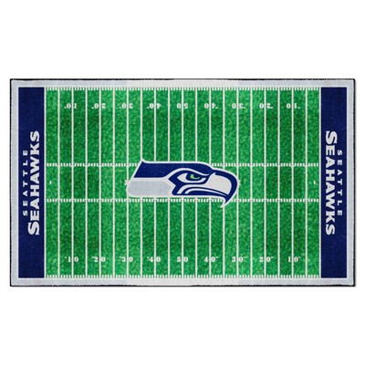 Fan Mats  LLC Seattle Seahawks 6x10 Rug Green