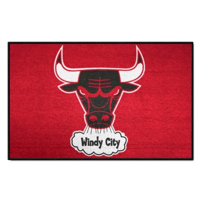 Fan Mats  LLC Chicago Bulls Starter Mat Retro Red