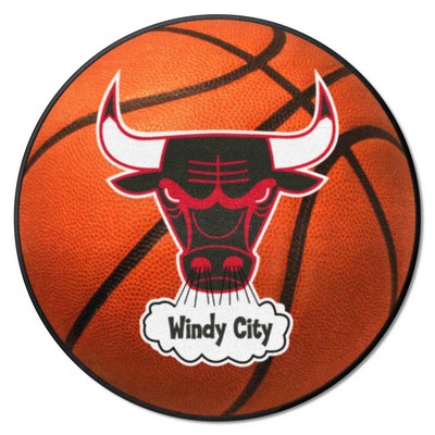 Fan Mats  LLC Chicago Bulls Basketball Mat Retro Orange