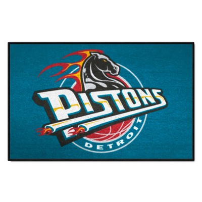 Fan Mats  LLC Detroit Pistons Starter Mat Retro Teal