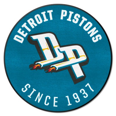 Fan Mats  LLC Detroit Pistons Roundel Mat Retro Teal