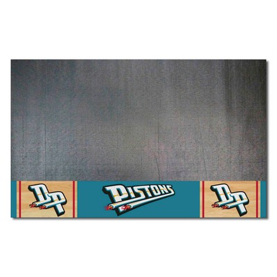 Fan Mats  LLC Detroit Pistons Grill Mat Retro Black