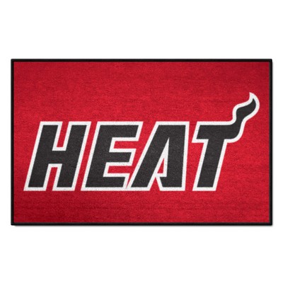 Fan Mats  LLC Miami Heat Starter Mat Retro Red