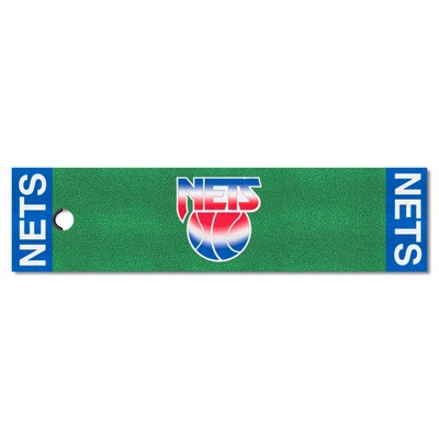 Fan Mats  LLC New Jersey Nets Putting Green Mat Retro Green