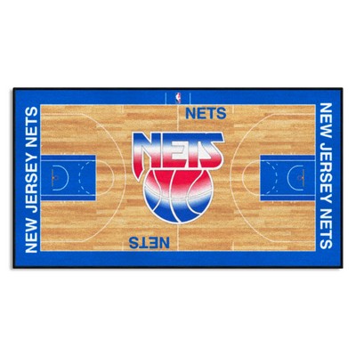 Fan Mats  LLC New Jersey Nets NBA Court Runner Retro Blue