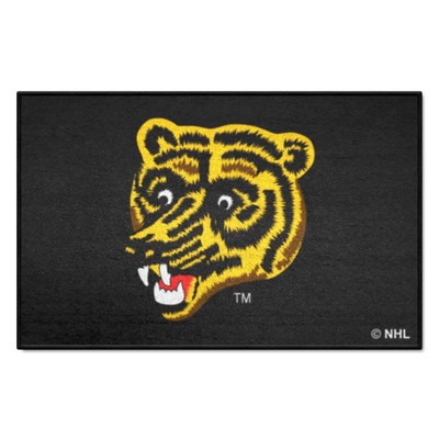 Fan Mats  LLC Boston Bruins Starter Mat Retro Black