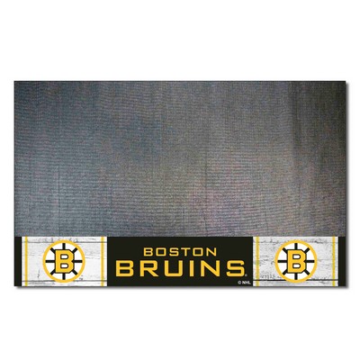 Fan Mats  LLC Boston Bruins Grill Mat Retro Black