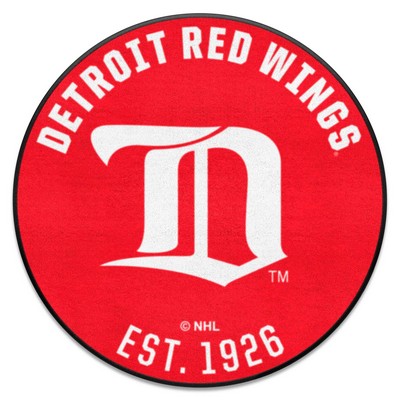 Fan Mats  LLC Detroit Red Wings Roundel Mat Retro Red