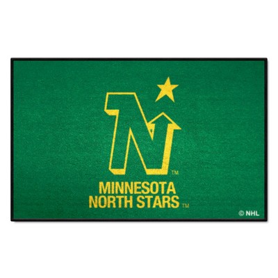 Fan Mats  LLC Minnesota North Stars Starter Mat Retro Green