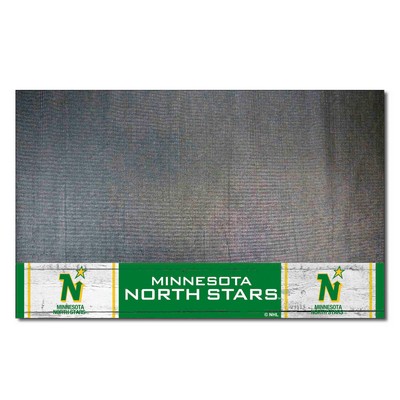 Fan Mats  LLC Minnesota North Stars Grill Mat Retro Black