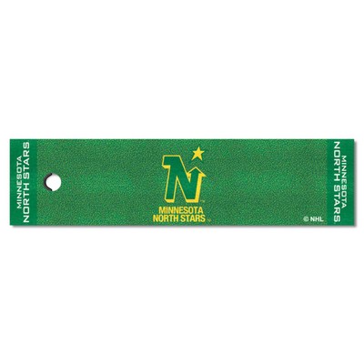 Fan Mats  LLC Minnesota North Stars Putting Green Mat Retro Green