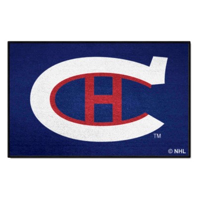 Fan Mats  LLC Montreal Canadiens Starter Mat Retro Blue