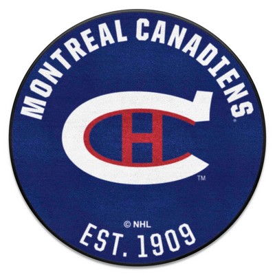 Fan Mats  LLC Montreal Canadiens Roundel Mat Retro Blue