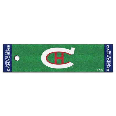 Fan Mats  LLC Montreal Canadiens Putting Green Mat Retro Green