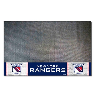 Fan Mats  LLC New York Rangers Grill Mat Retro Black