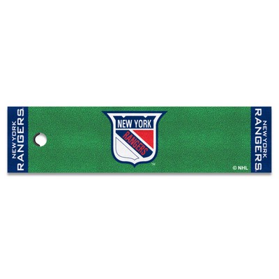 Fan Mats  LLC New York Rangers Putting Green Mat Retro Green