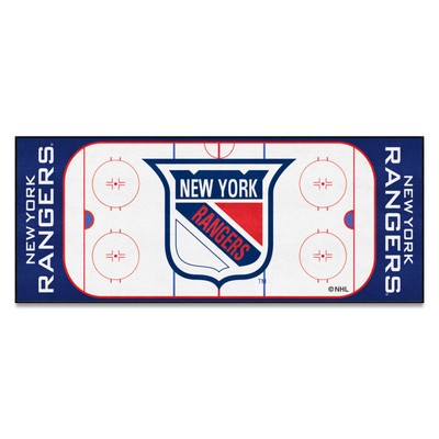 Fan Mats  LLC New York Rangers Rink Runner Retro White