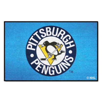 Fan Mats  LLC Pittsburgh Penguins Starter Mat Retro Blue