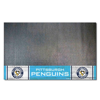 Fan Mats  LLC Pittsburgh Penguins Grill Mat Retro Black