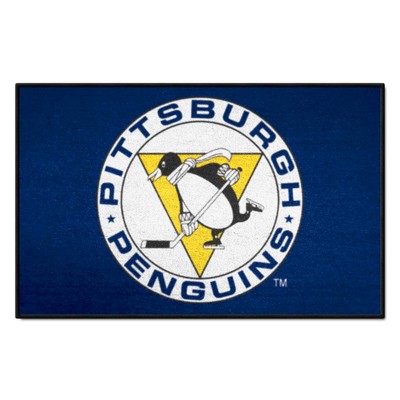 Fan Mats  LLC Pittsburgh Penguins Starter Mat Retro Blue