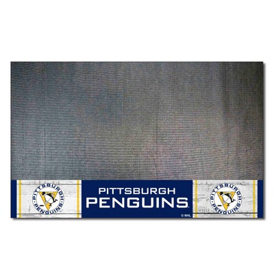 Fan Mats  LLC Pittsburgh Penguins Grill Mat Retro Black