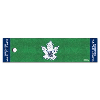 Fan Mats  LLC Toronto Maple Leafs Putting Green Mat Retro Green