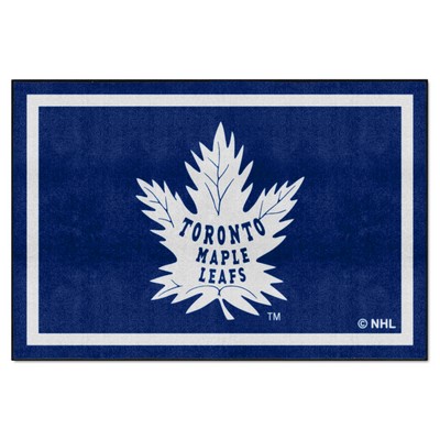 Fan Mats  LLC Toronto Maple Leafs 5x8 Rug Retro Blue