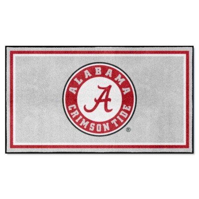 Fan Mats  LLC Alabama Crimson Tide 3x5 Rug Gray