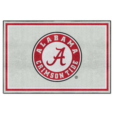 Fan Mats  LLC Alabama Crimson Tide 5x8 Rug Gray