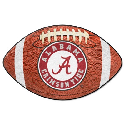 Fan Mats  LLC Alabama Crimson Tide Football Mat Brown