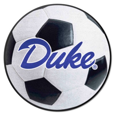 Fan Mats  LLC Duke Blue Devils Soccer Ball Mat White