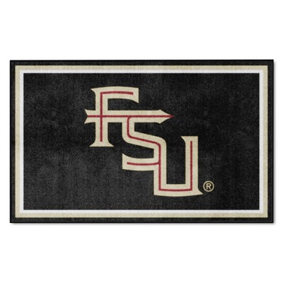 Fan Mats  LLC Florida State Seminoles 4x6 Rug Black