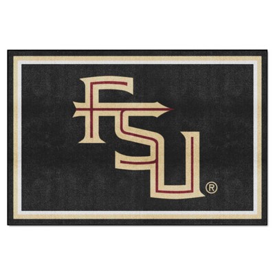 Fan Mats  LLC Florida State Seminoles 5x8 Rug Black