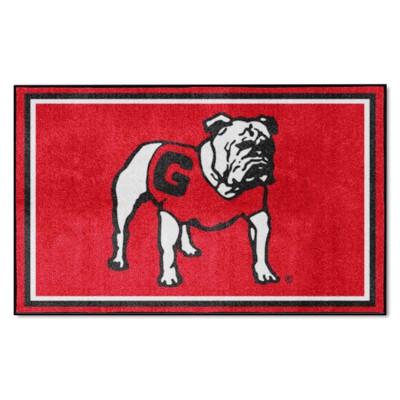 Fan Mats  LLC Georgia Bulldogs 4x6 Rug Red