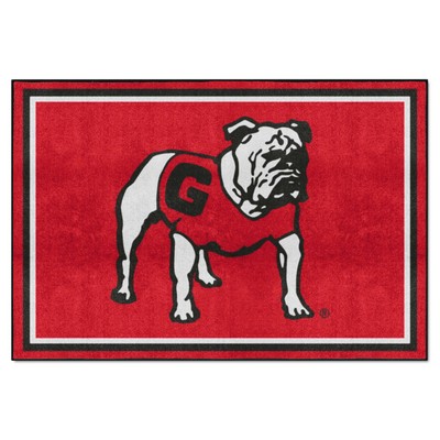 Fan Mats  LLC Georgia Bulldogs 5x8 Rug Red