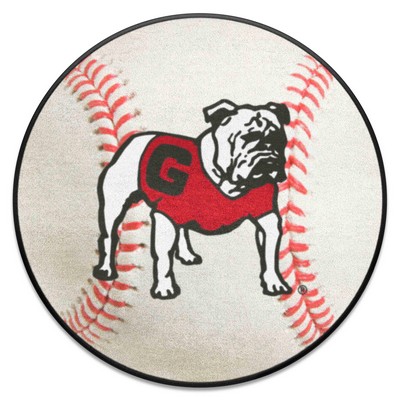 Fan Mats  LLC Georgia Bulldogs Baseball Mat White