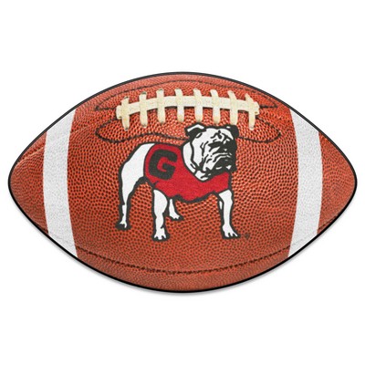 Fan Mats  LLC Georgia Bulldogs Football Mat Brown