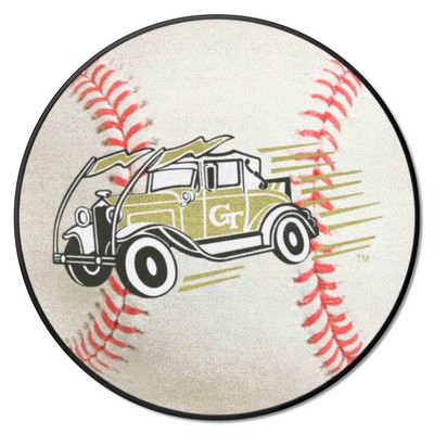 Fan Mats  LLC Georgia Tech Yellow Jackets Baseball Mat White