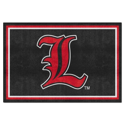 Fan Mats  LLC Louisville Cardinals 5x8 Rug Black