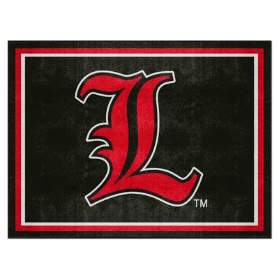 Fan Mats  LLC Louisville Cardinals 8x10 Rug Black