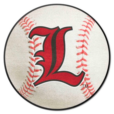 Fan Mats  LLC Louisville Cardinals Baseball Mat White