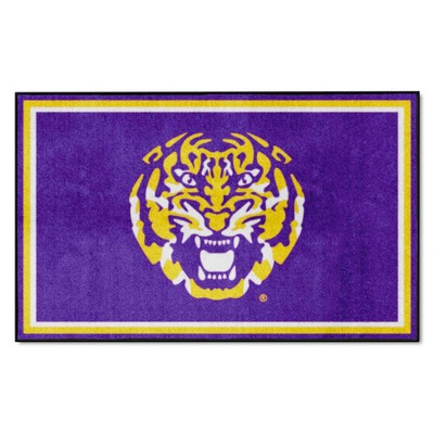 Fan Mats  LLC LSU Tigers 4x6 Rug Purple