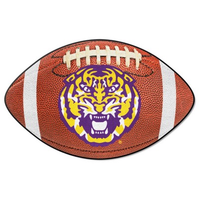 Fan Mats  LLC LSU Tigers Football Mat Brown