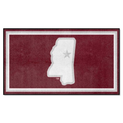 Fan Mats  LLC Mississippi State Bulldogs 3x5 Rug Maroon