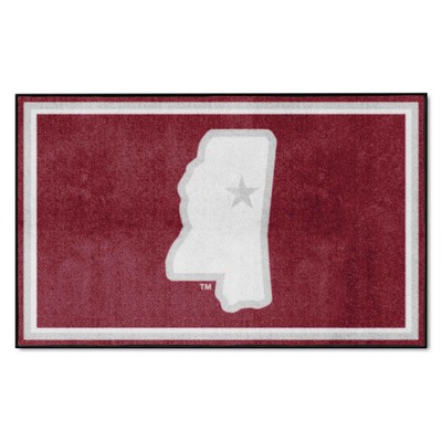 Fan Mats  LLC Mississippi State Bulldogs 4x6 Rug Maroon