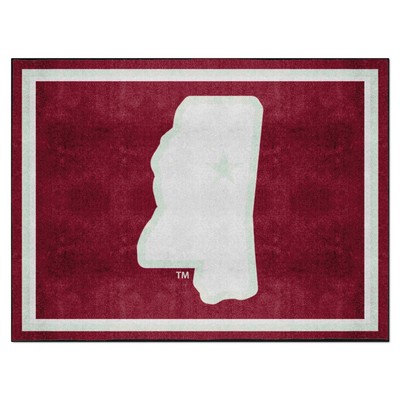 Fan Mats  LLC Mississippi State Bulldogs 8x10 Rug Maroon